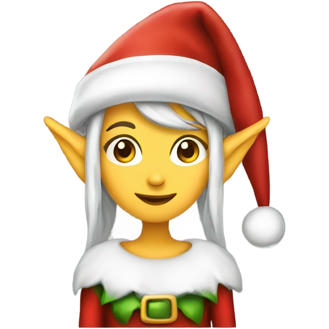 elf female santa hat emoji