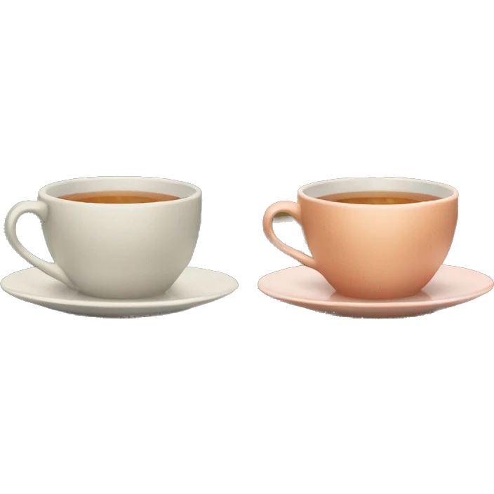 a boy and a girl under a blanket with cups of tea emoji