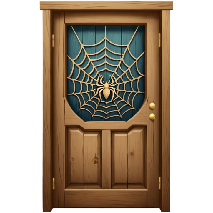spider webs on door emoji