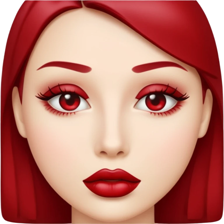 dark red kiss emoji | AI Emoji Generator
