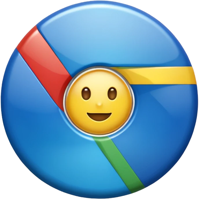 blue google chrome icon emoji