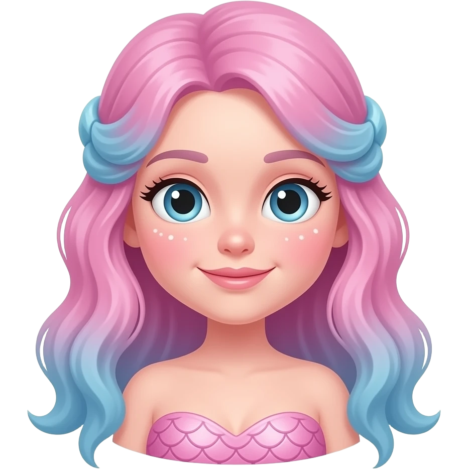 pink skin mermaid emoji