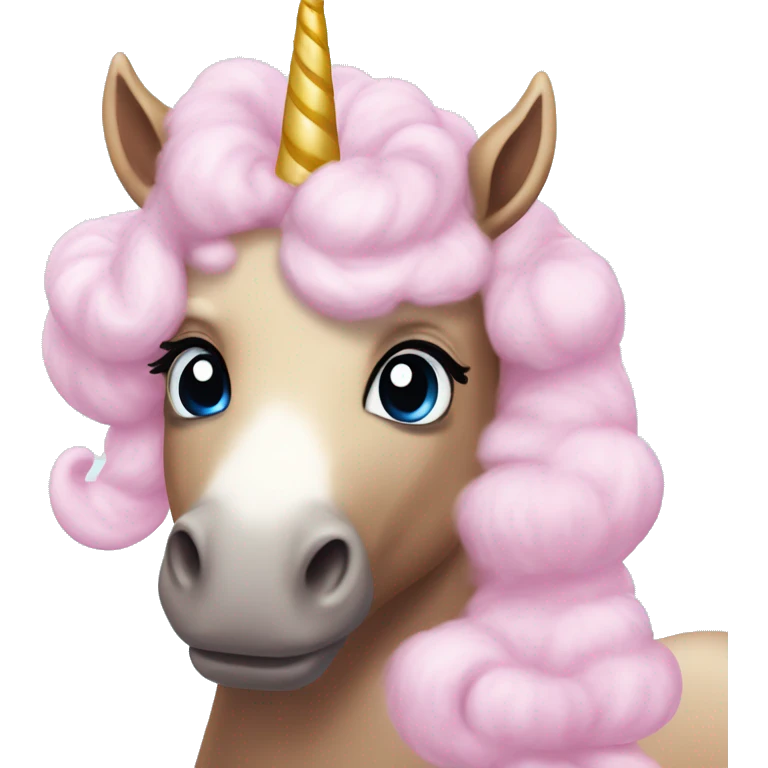 Cotton candy unicorn ￼ emoji