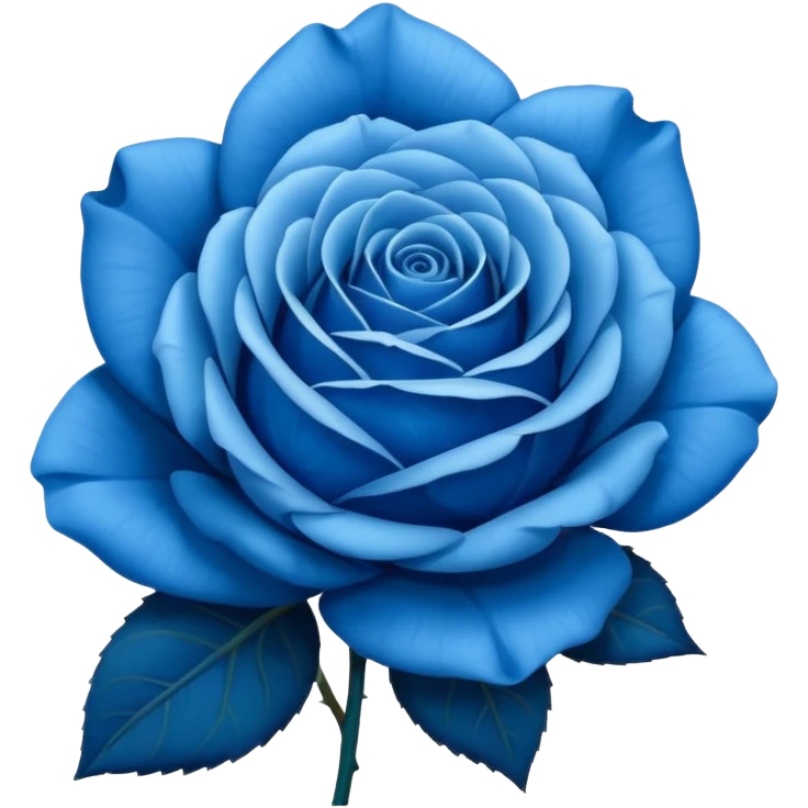 Rosa azul emoji