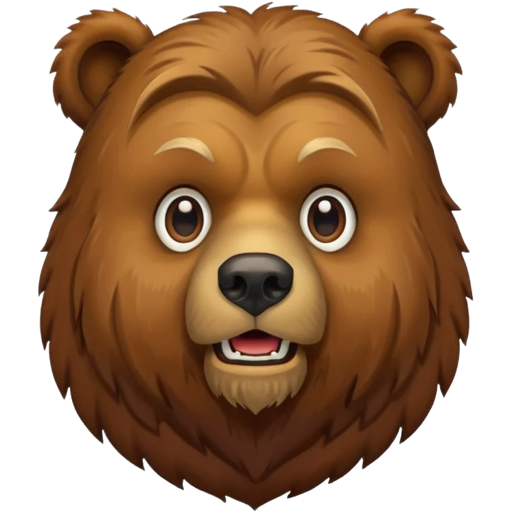 A grizley bear with an epic beard emoji