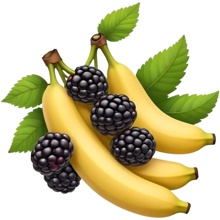 blackberries and bananas emoji