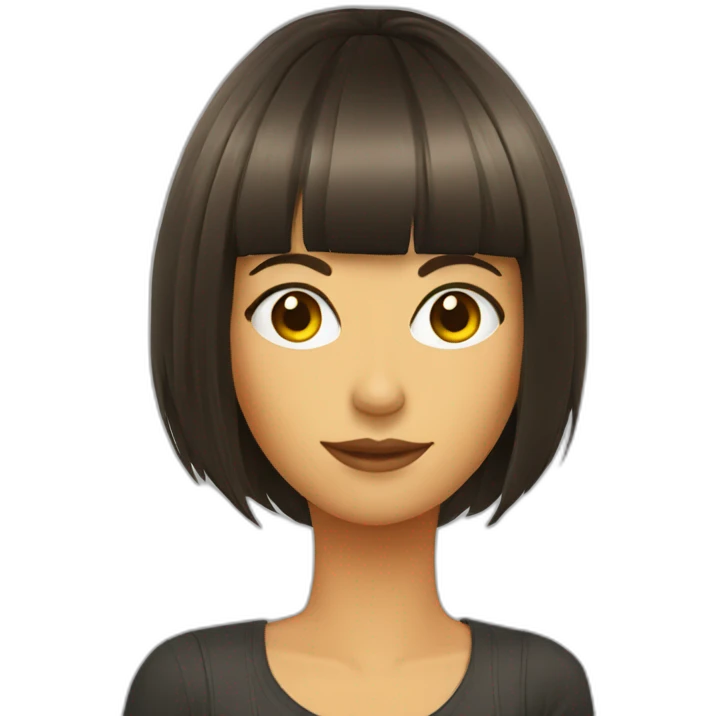 Flequillo chica emoji