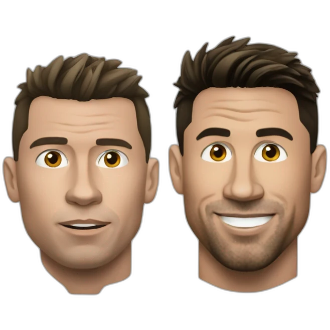 Ronaldo contre Messi emoji