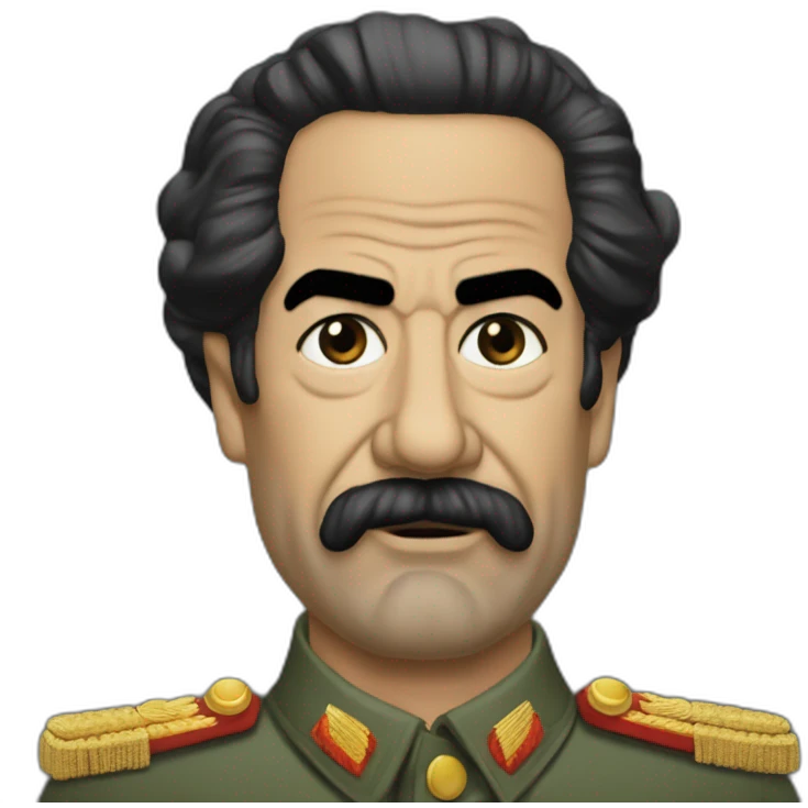 Saddam hussein Ak fourty-seven emoji