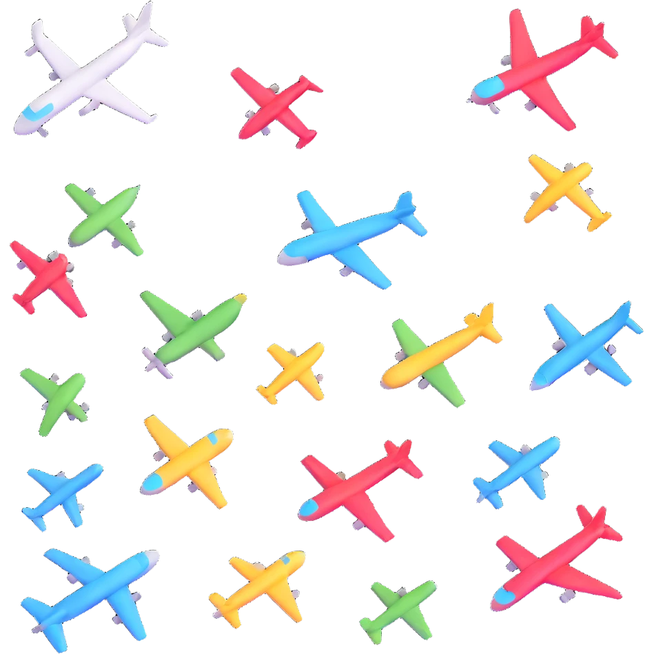 airplanes and airport elements emoji