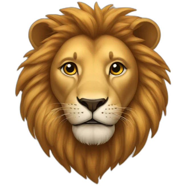 Lion and heart emoji
