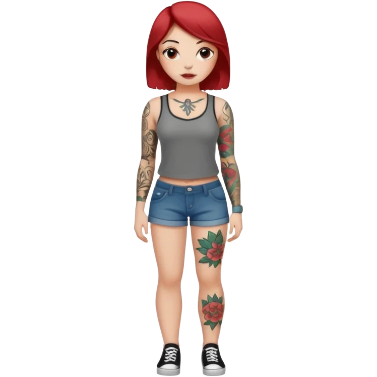 TATTOOED GIRL FULL BODY emoji