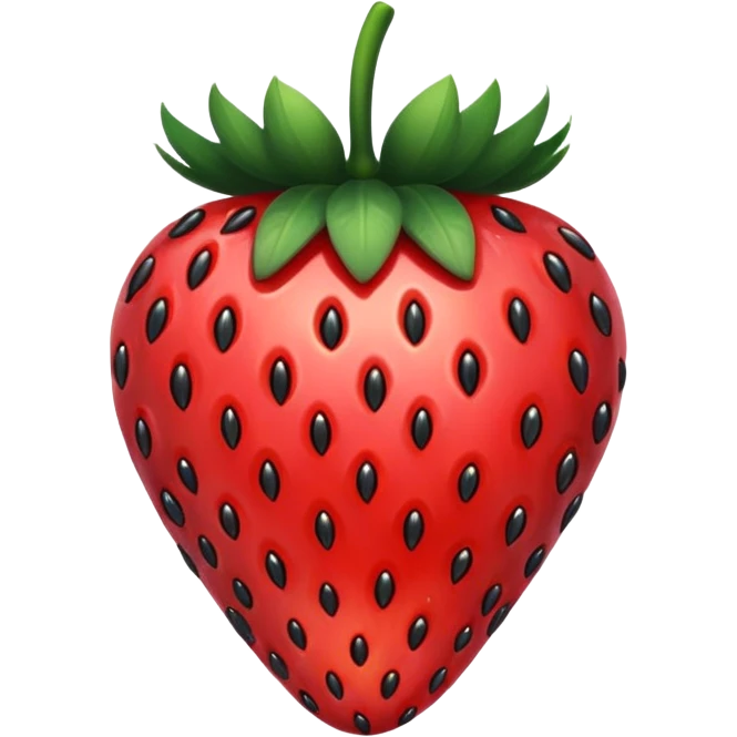 Fresa negra emoji