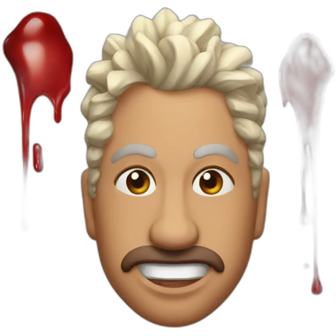 gota de sangre tachada emoji