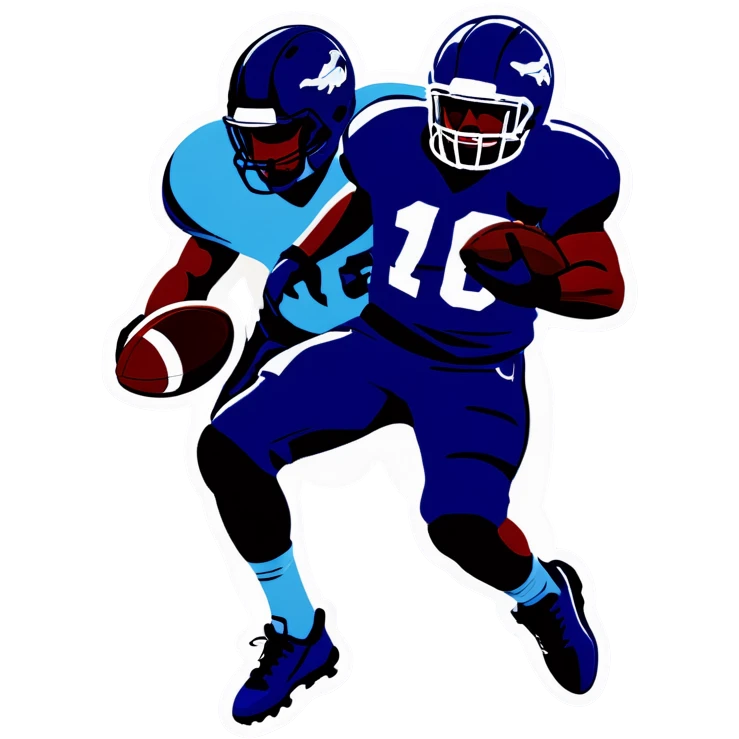 playing football and getting guarded  emoji