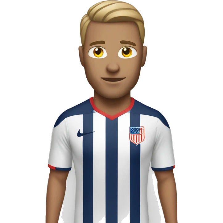USA white man soccer emoji