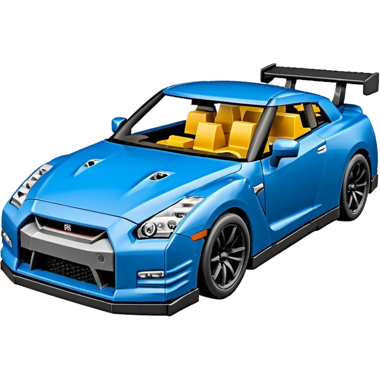 Fait moi une nissan gtr couleur Carbon en lego emoji