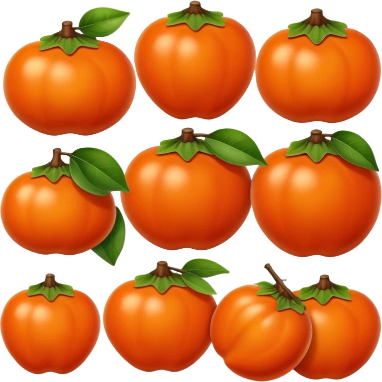 persimmon emoji