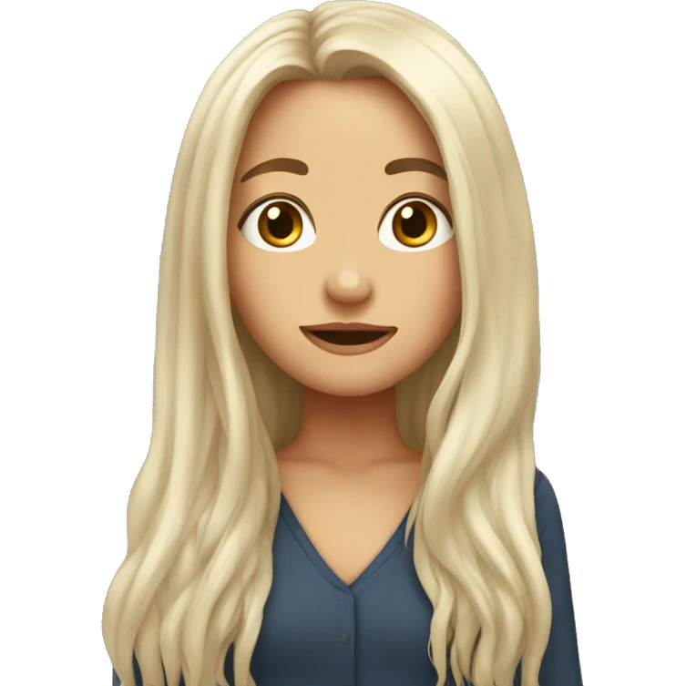 Long hair girl  emoji