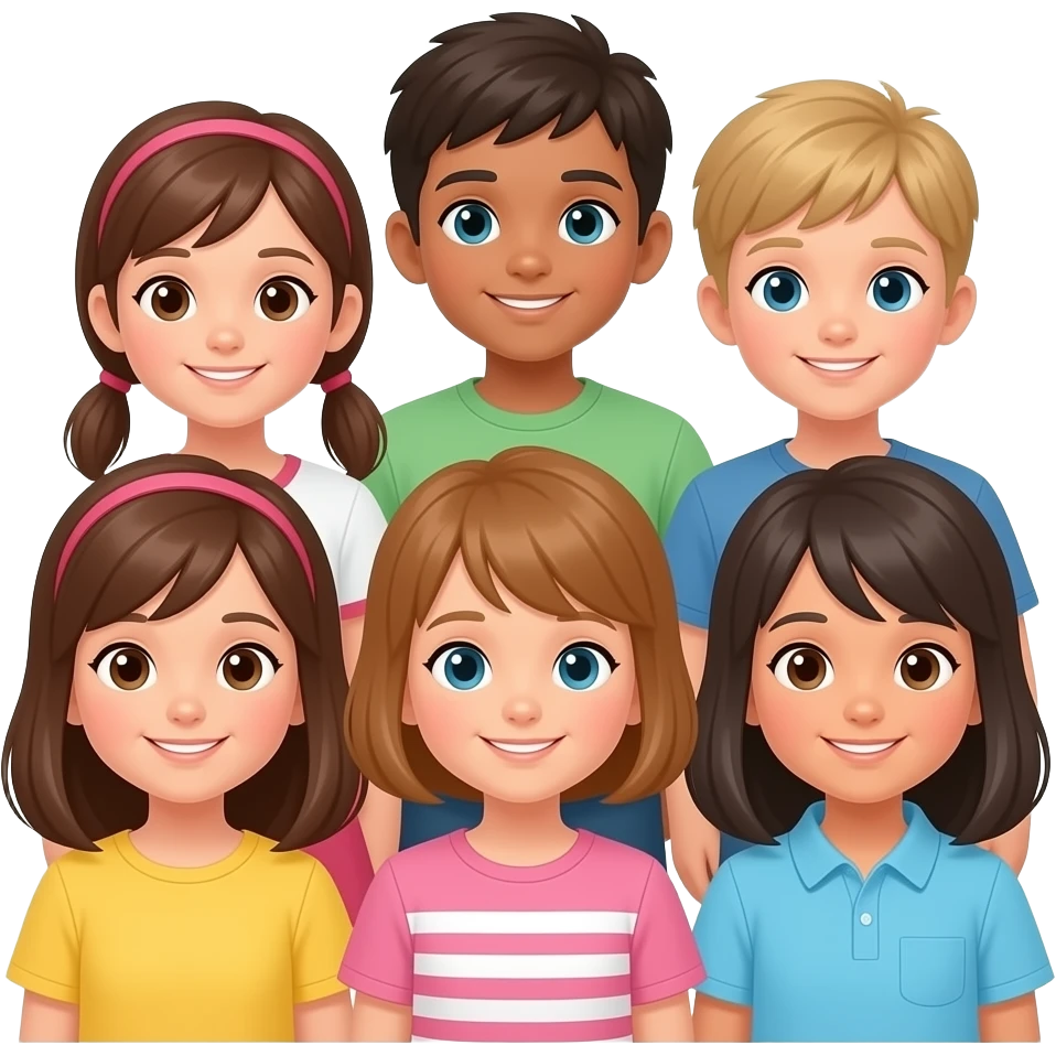 Make a 6 7 kids emoji