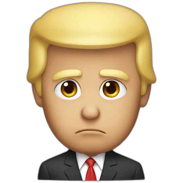 sad donald Trump emoji