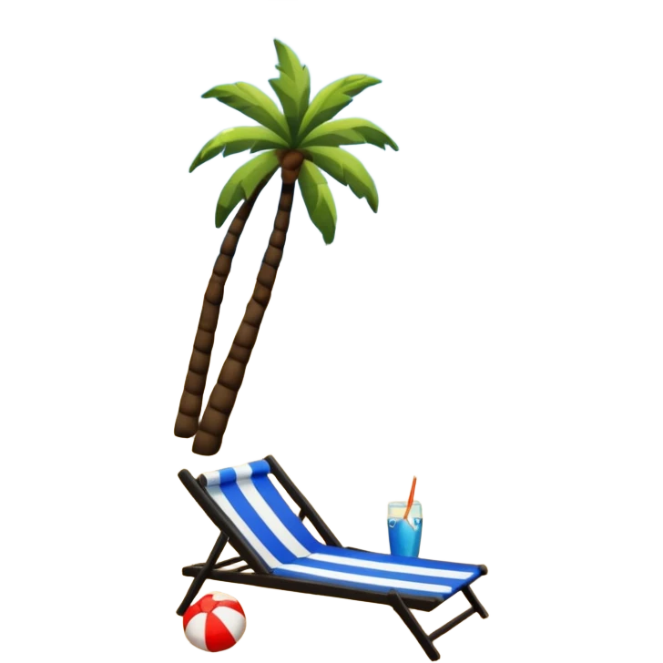 italian summer beach scene  emoji