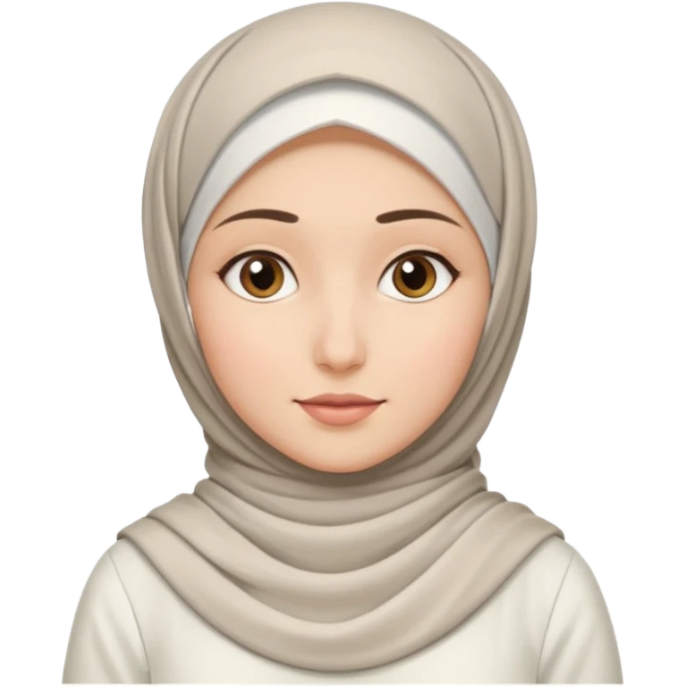 Hijab white dress emoji