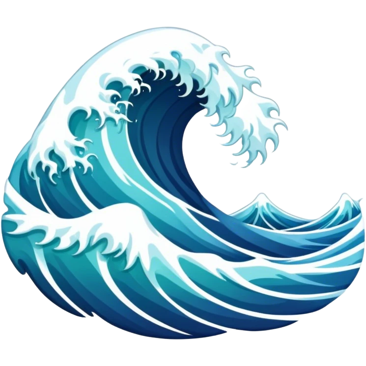 Sea waves emoji