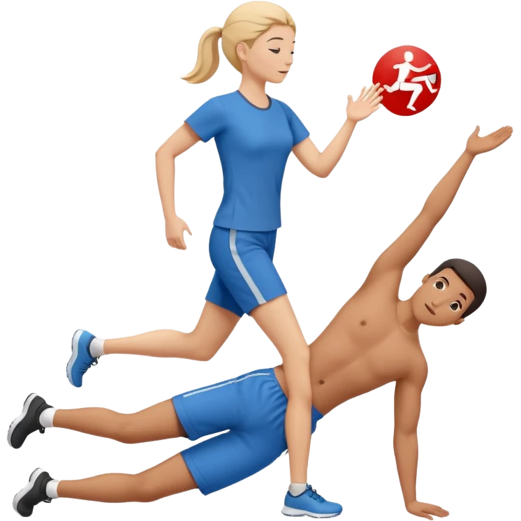 Logo de fisioterapia emoji