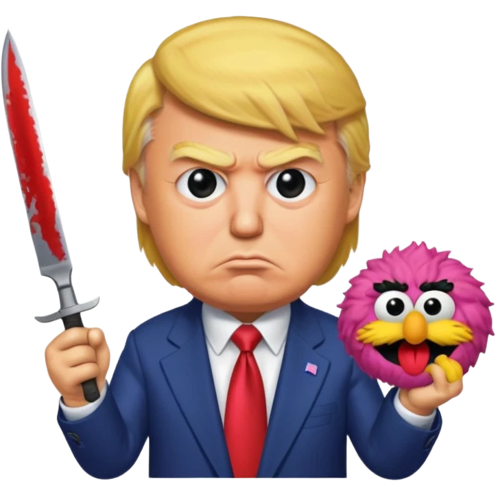 trump killing sesame street  emoji