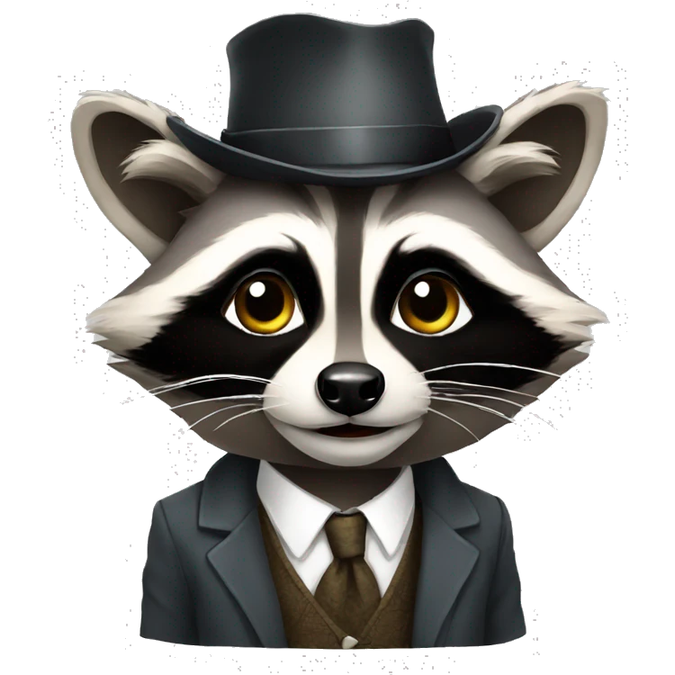 rich raccoon emoji
