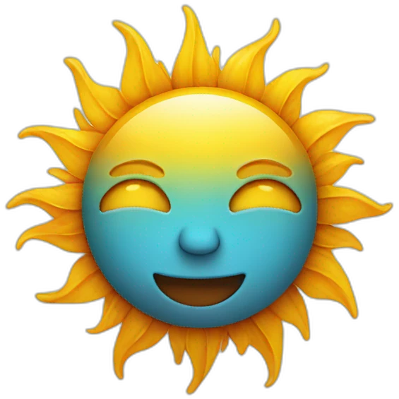 sun face emoji