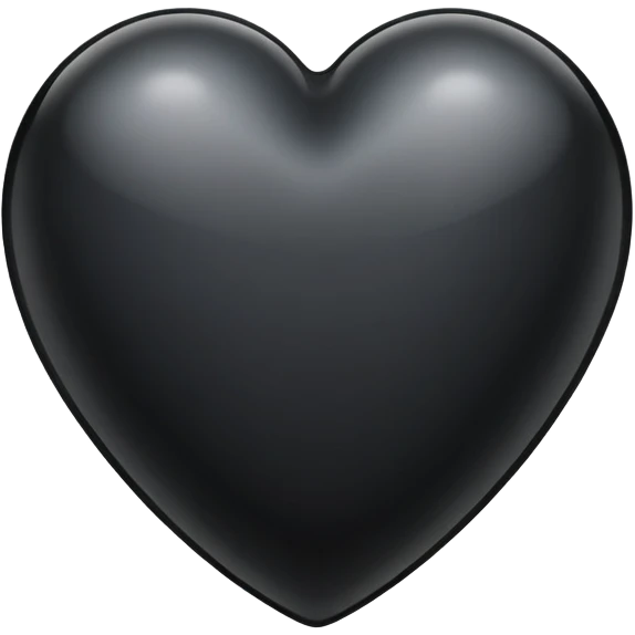 Black heart  emoji