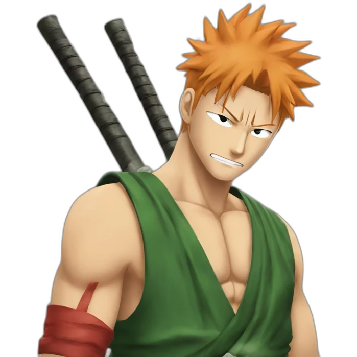 Zoro with kurama naruto emoji