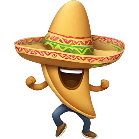 Dancing taco emoji