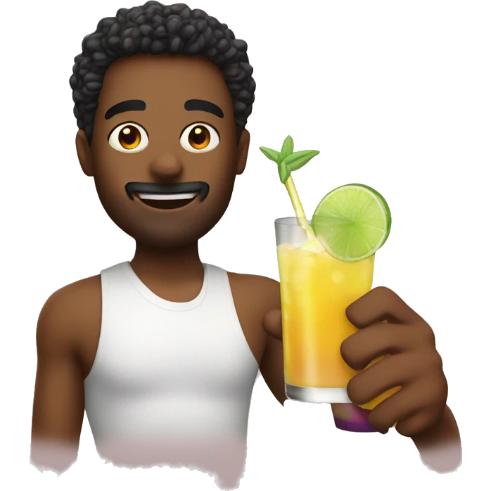 Drinking a mocktail  emoji