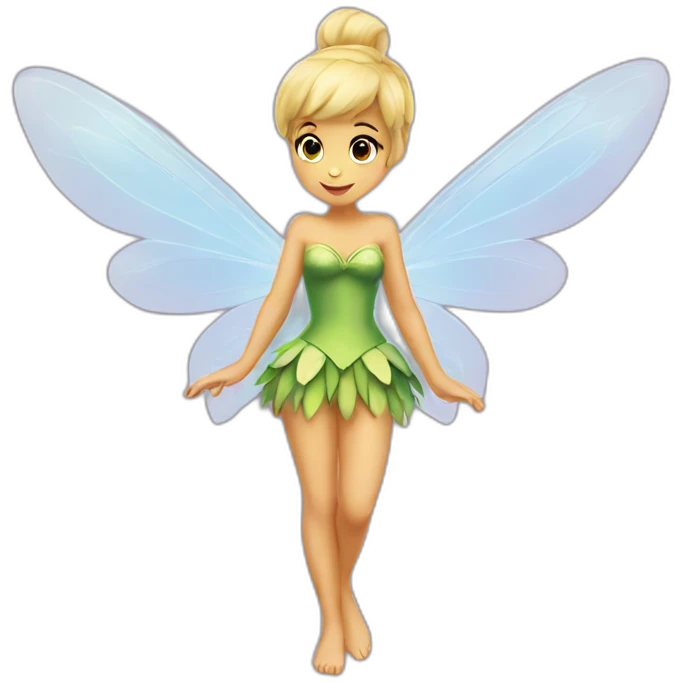 tinker bell with huge wings emoji