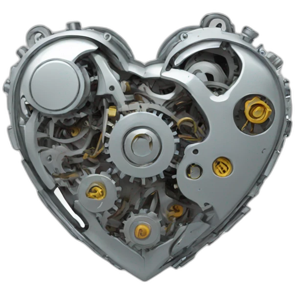 Mechanical heart emoji