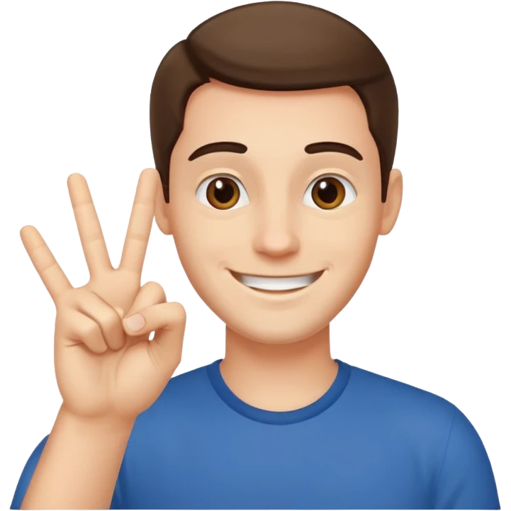man making an 'okey' hand sign emoji