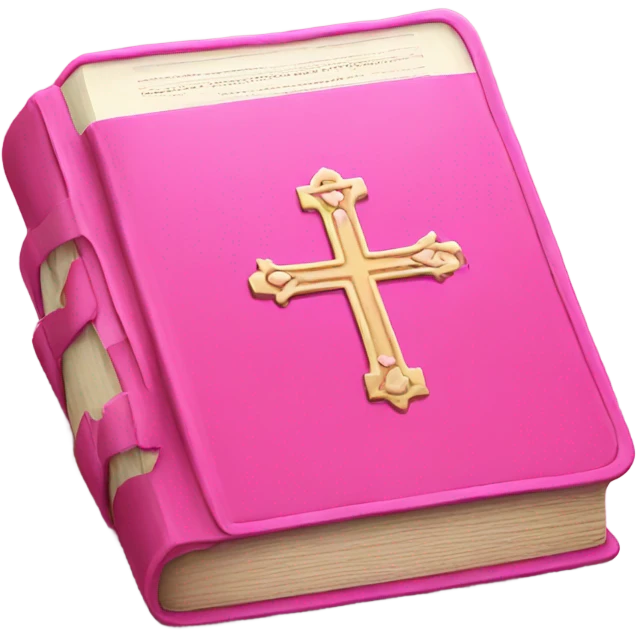 pink bible emoji