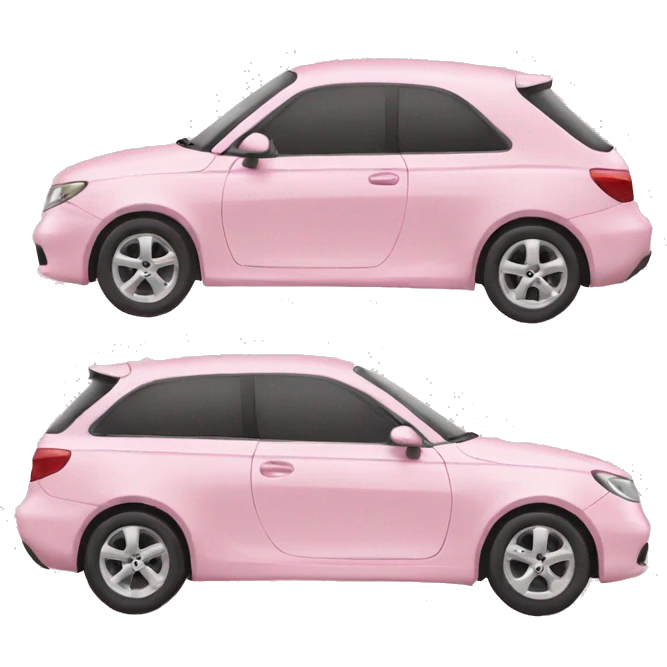 light pink car emoji