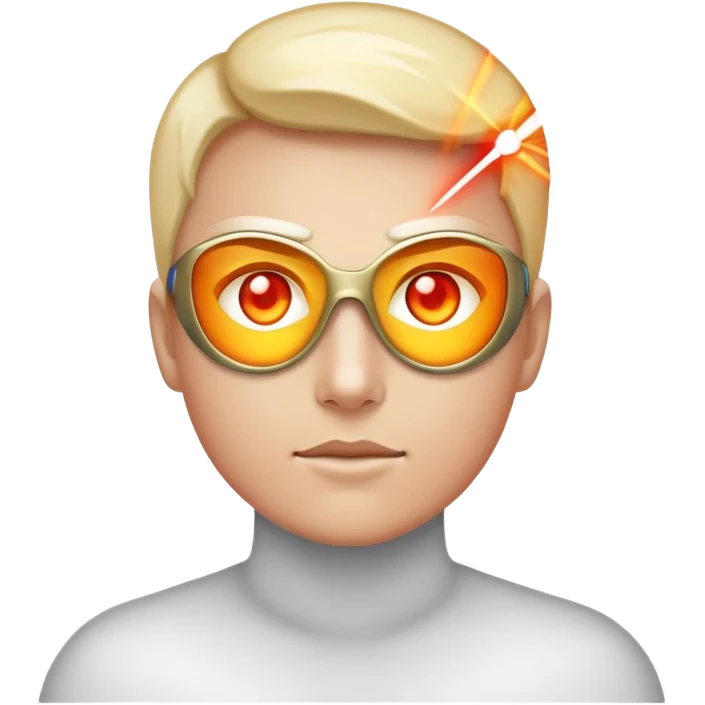laser eyes superpower emoji
