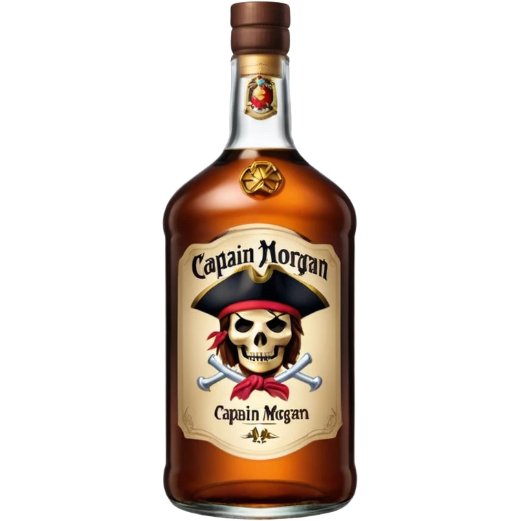 Bouteille de Captain Morgan, 1 l emoji