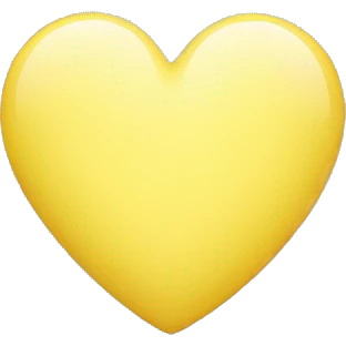 soft yellow heart emoji
