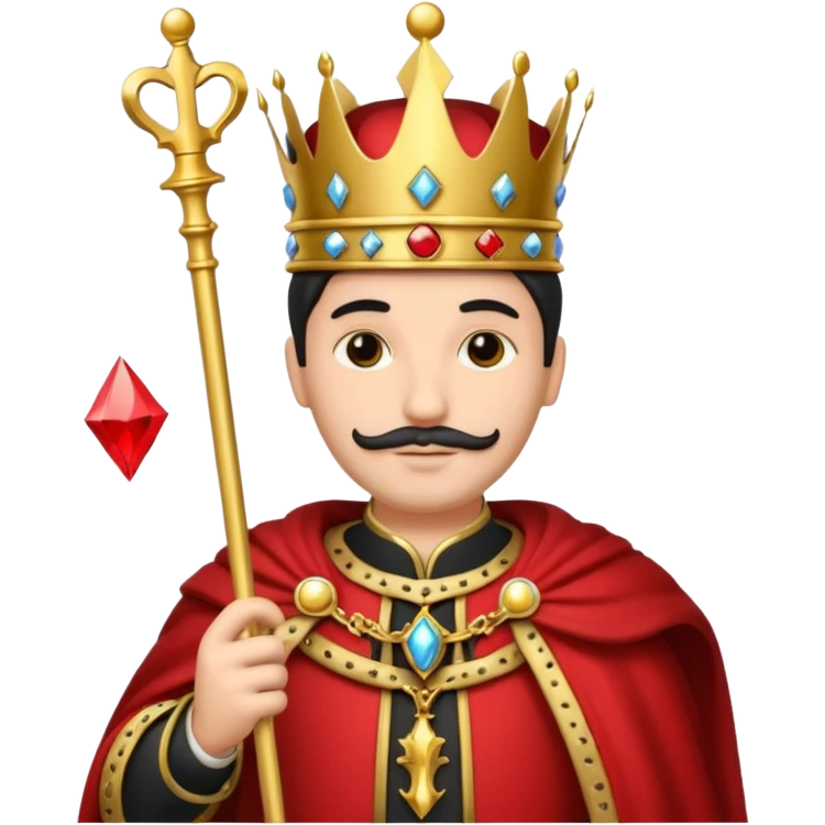 Solitaire card king emoji