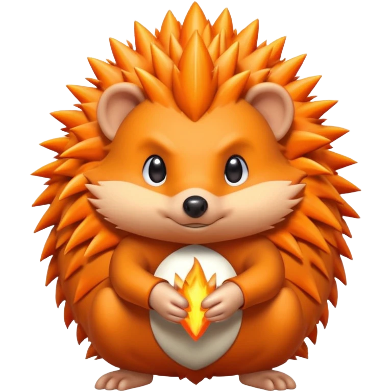 fire bender hedgehog emoji