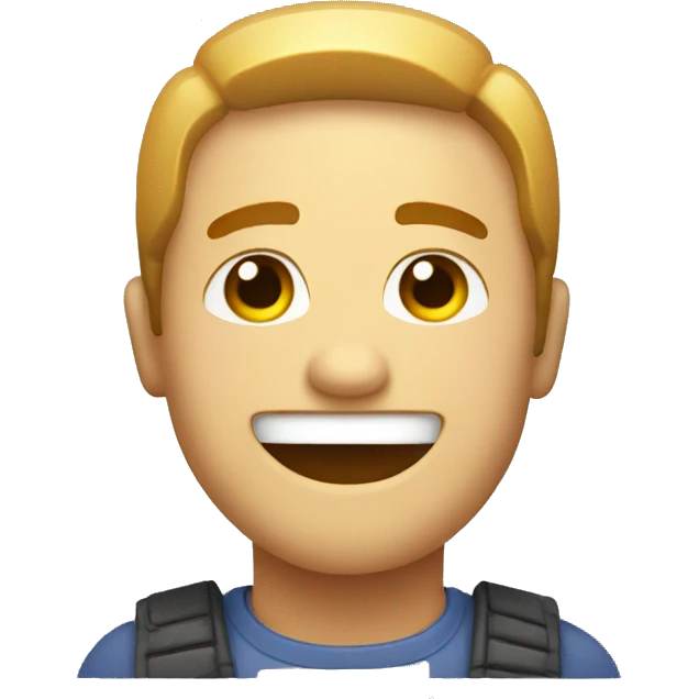 A pixelated happy emoji emoji