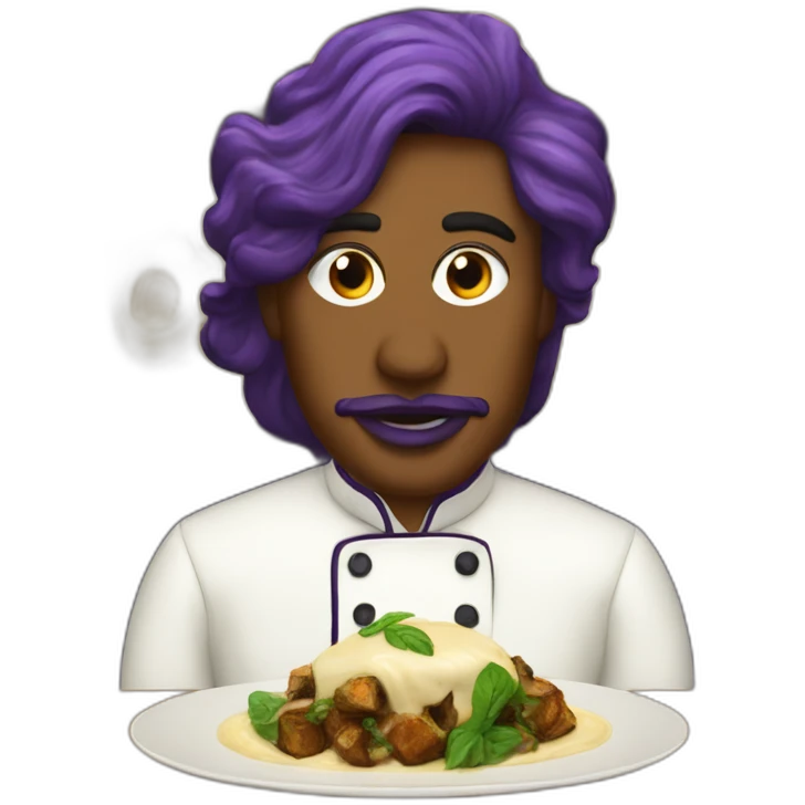 Fancy eggplant dinner at feminist pub with Vegan alfredo sauce emoji