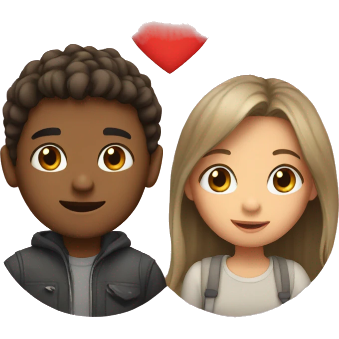 girl and boy in love emoji