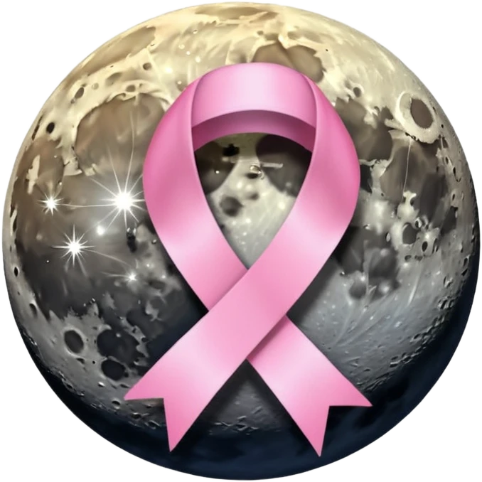 🌕🎀 this emoji ribbon set on the moon's head and don't change ribbon color emoji